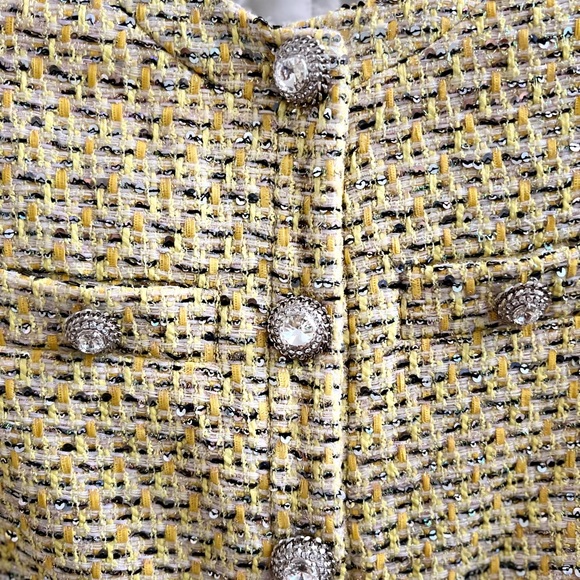 Beautiful tweed Alessandra Rich jacket with crystal buttons. - Picture 4 of 6